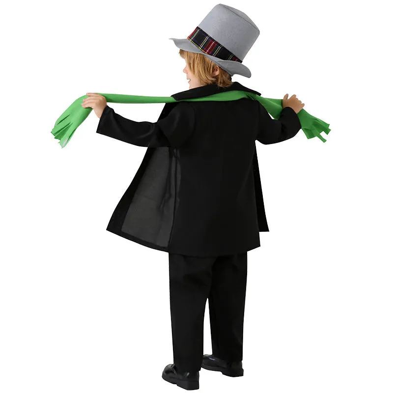 3 Pieces Set Kid Girls Boys St Patrick's Day Checked Vests Waistcoats Solid Color Jackets Outwears And Hats Wholesale 25010725