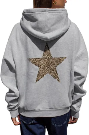 Amiblvowa Graphic Hoodies for Women Teen Girls Oversized Vintage Embroidery Floral Sweatshirts Y2k Cute Beach Preppy Clothes