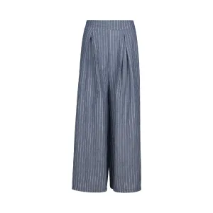 Astrid  Women's Casual Woven Pants  Blue Stripe