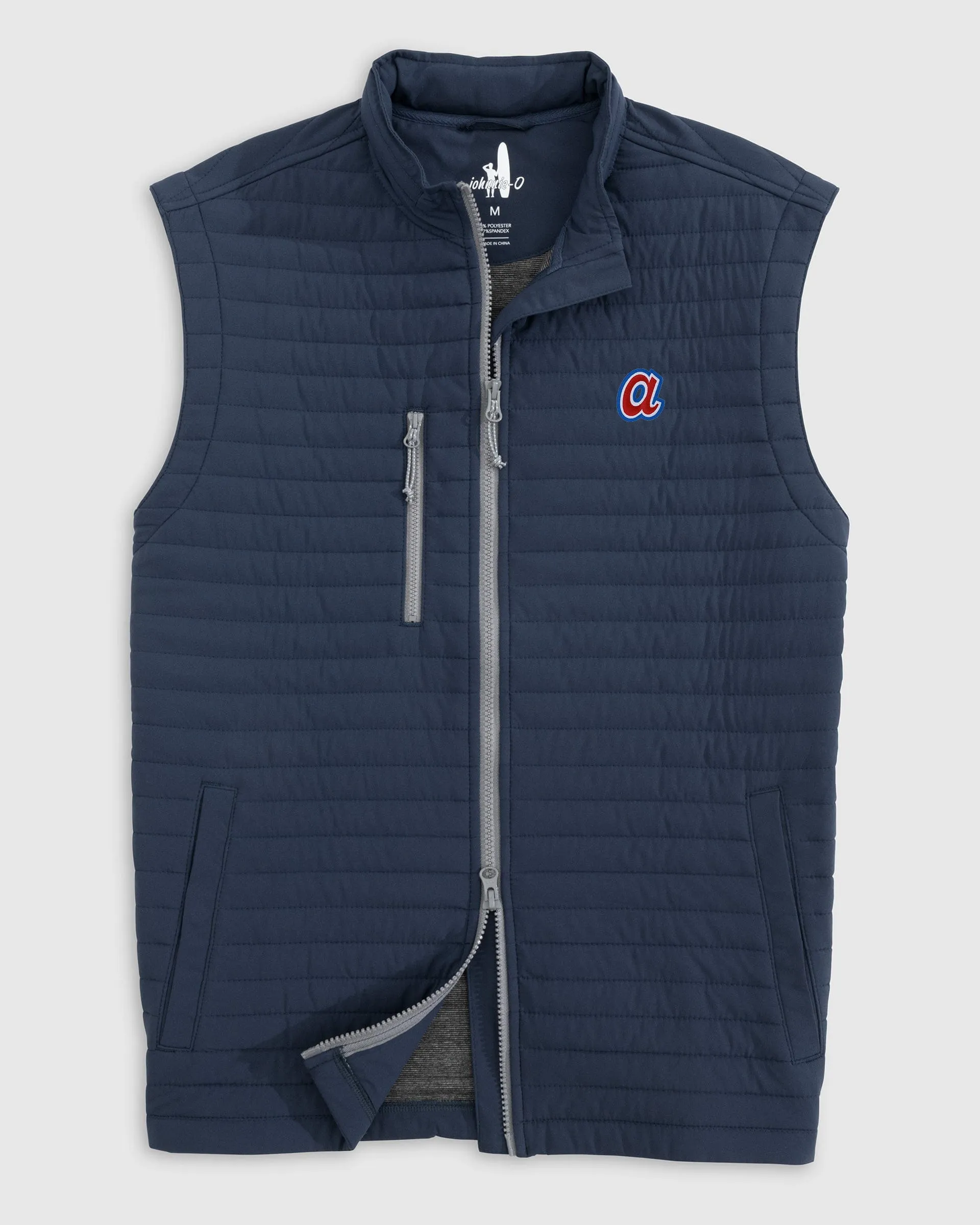 Atlanta Braves Crosswind Quilted Performance Vest - Cooperstown Logo