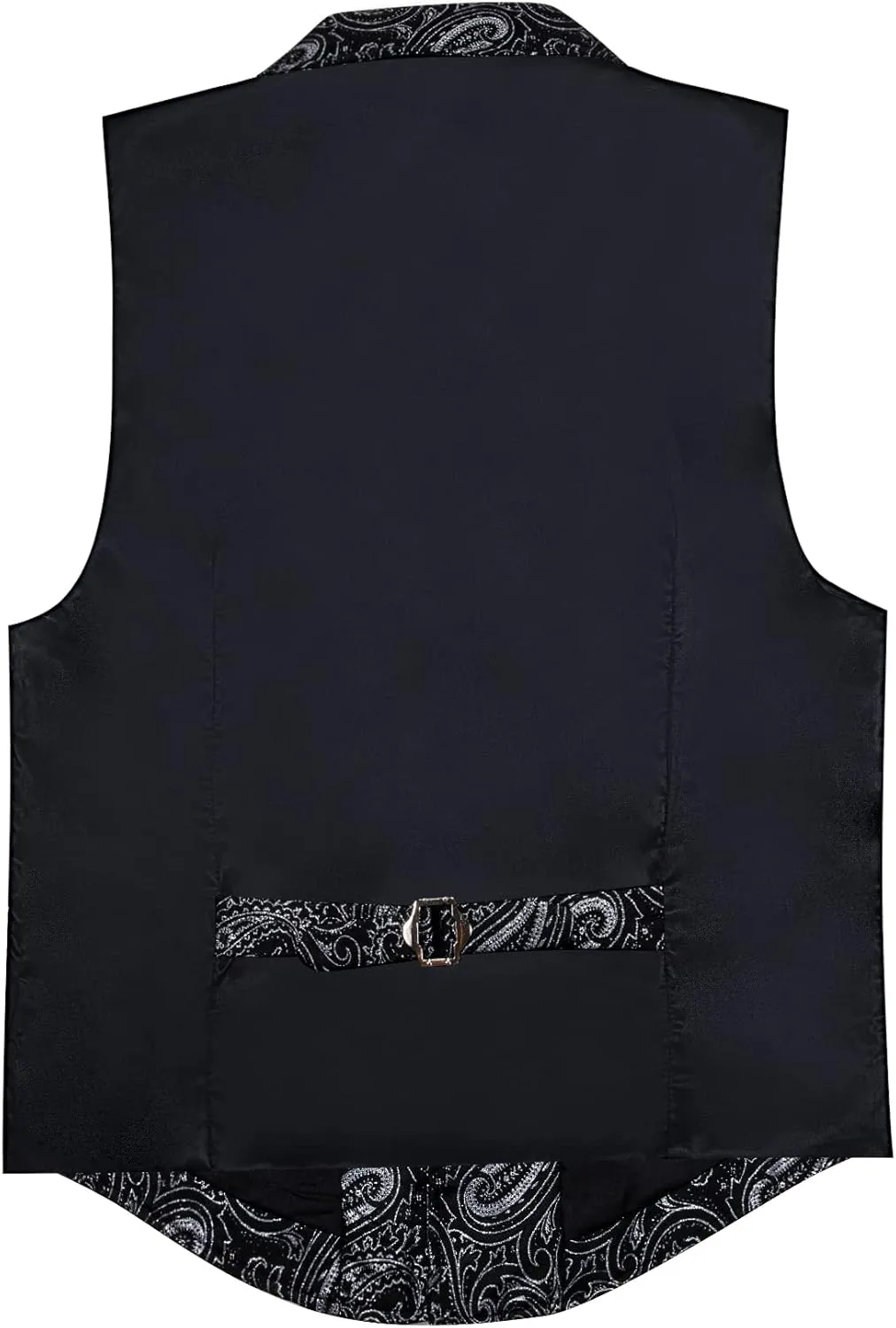 Barry.Wang Mens Victorian Vest Steampunk Gothic Paisley Tailored Collar Waistcoat Halloween Themed Party