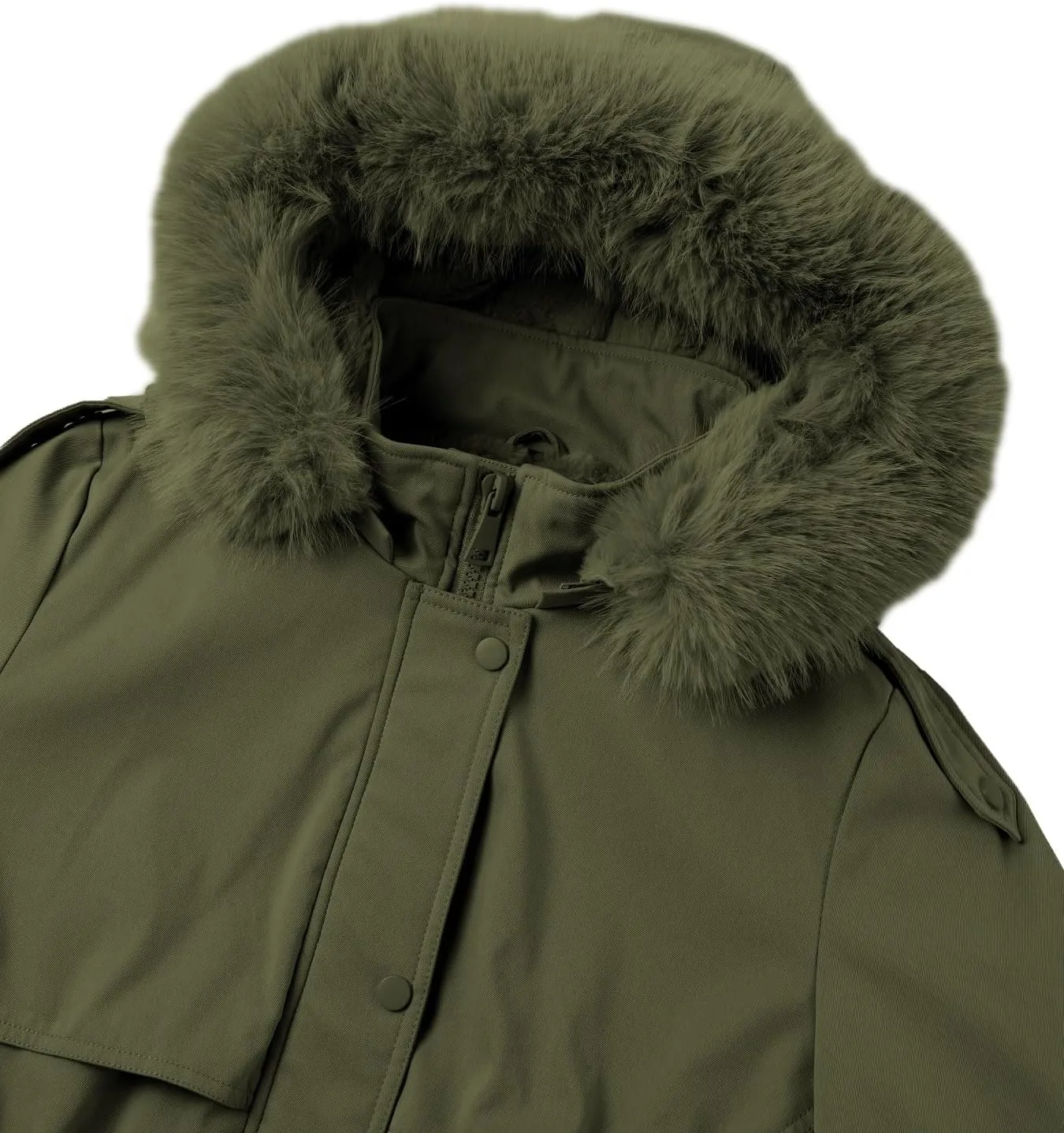 Bellivera Women's Plus Size Parka Jacket Long Winter Warm Hooded Zipper Coat D-3108plus Red 5X