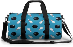 Bowling Balls Duffelbag Outdoor Tote Bag Lightweight Duffelbag Picnic Bags Easy Carry Satchels Durable Handbag Convertible Duffle 17.7in/9in/9in