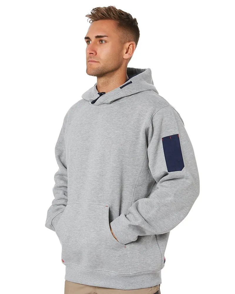 Brushed Fleece Hoodie - Grey Marle