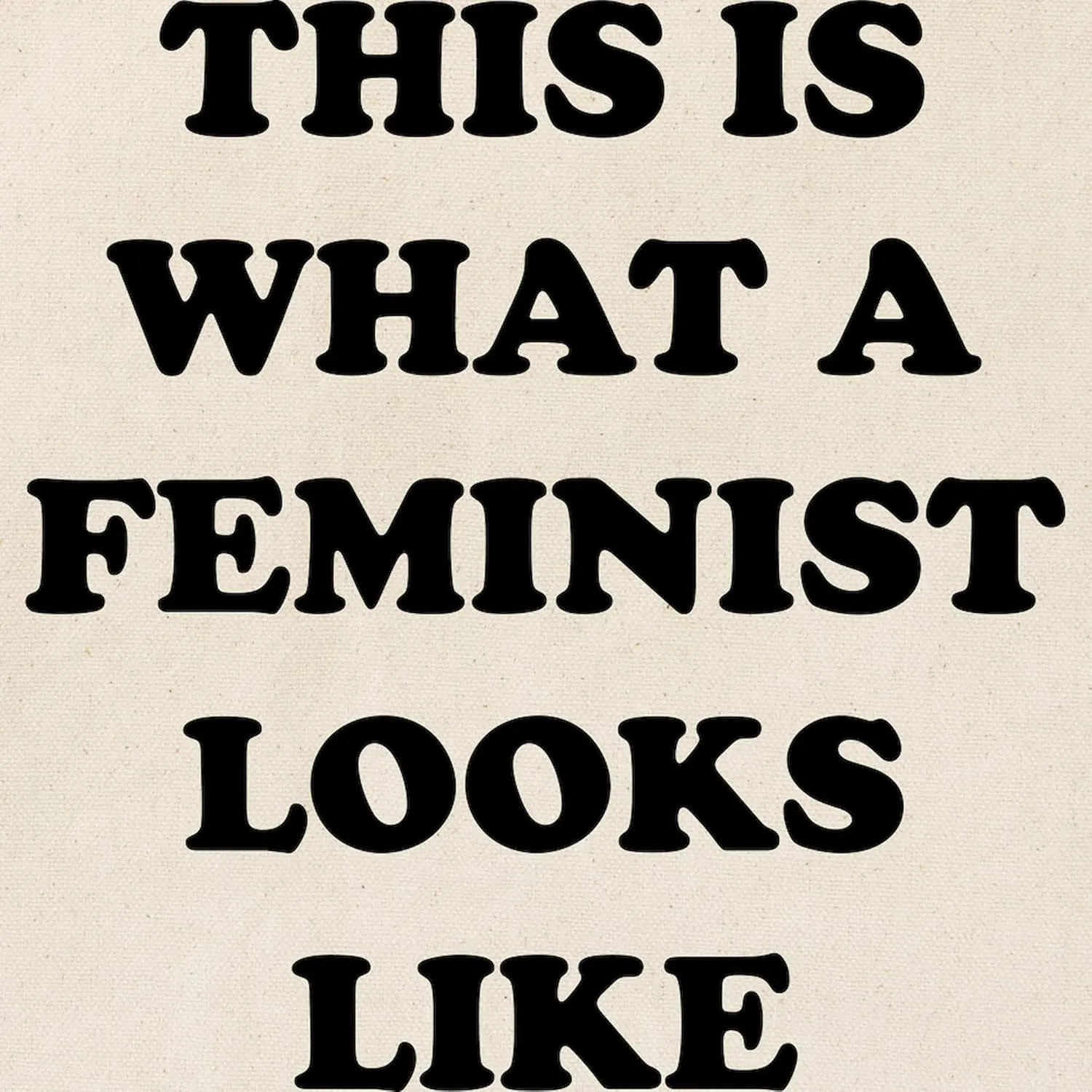 CafePress This Is What A Feminist Looks Like Tote Bag Reusable Natural Beige Canvas Shopping Bag