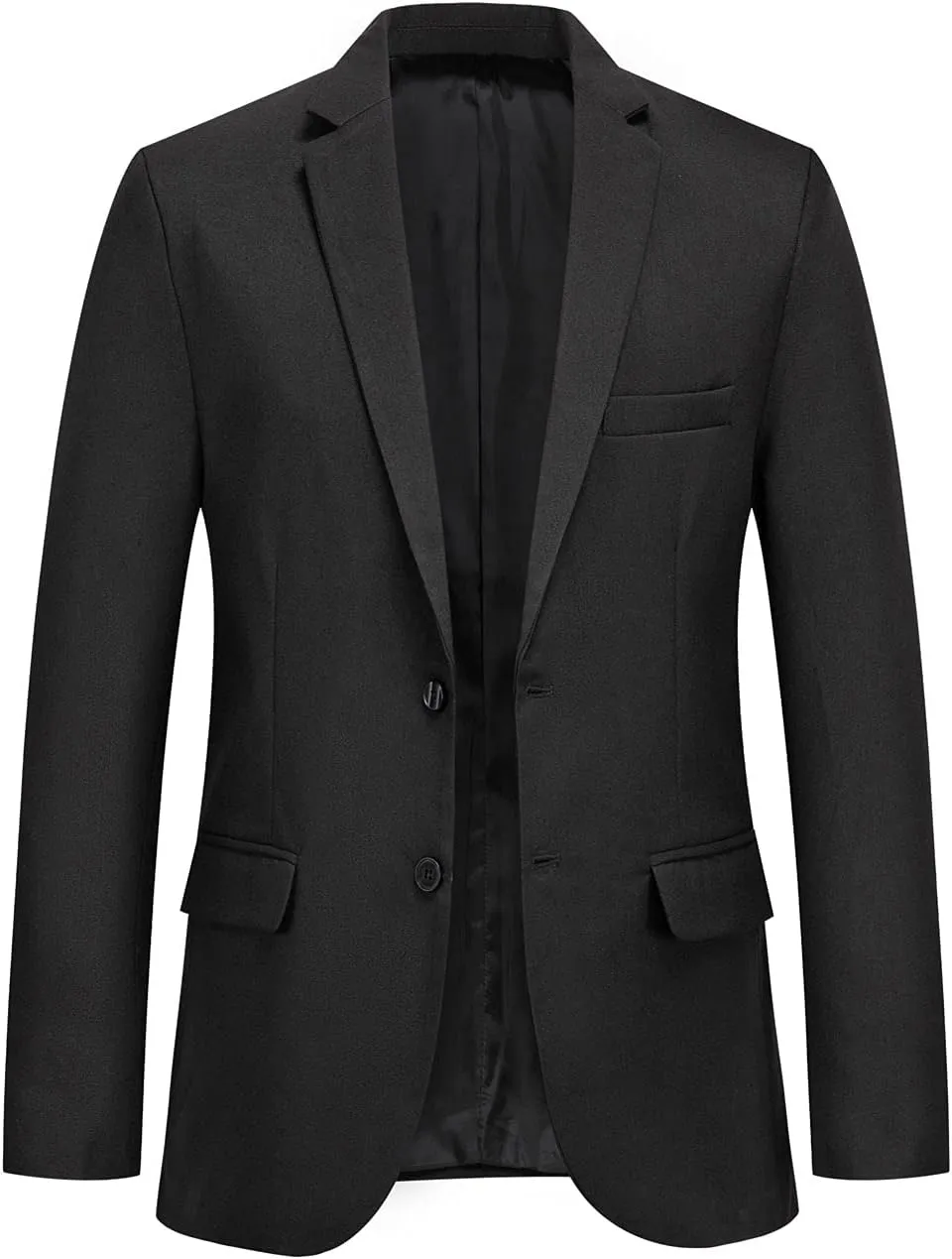 CHARTOU Men's Regular Fit 2 Button Tailored Business Blazer Lightweight Jacket Suit Coat