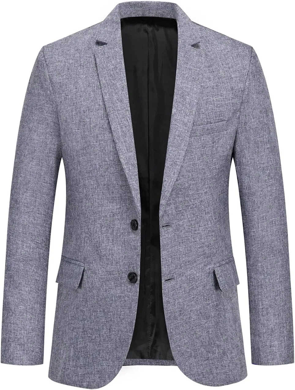 CHARTOU Men's Regular Fit 2 Button Tailored Business Blazer Lightweight Jacket Suit Coat
