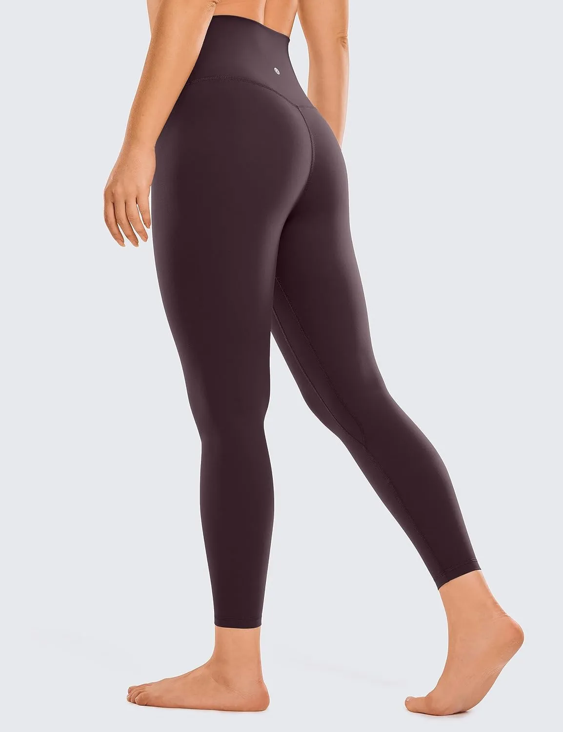 CRZ YOGA Womens Brushed Naked Feeling Workout Leggings 25" - High Waisted Gym Compression Tummy Control Yoga Pants