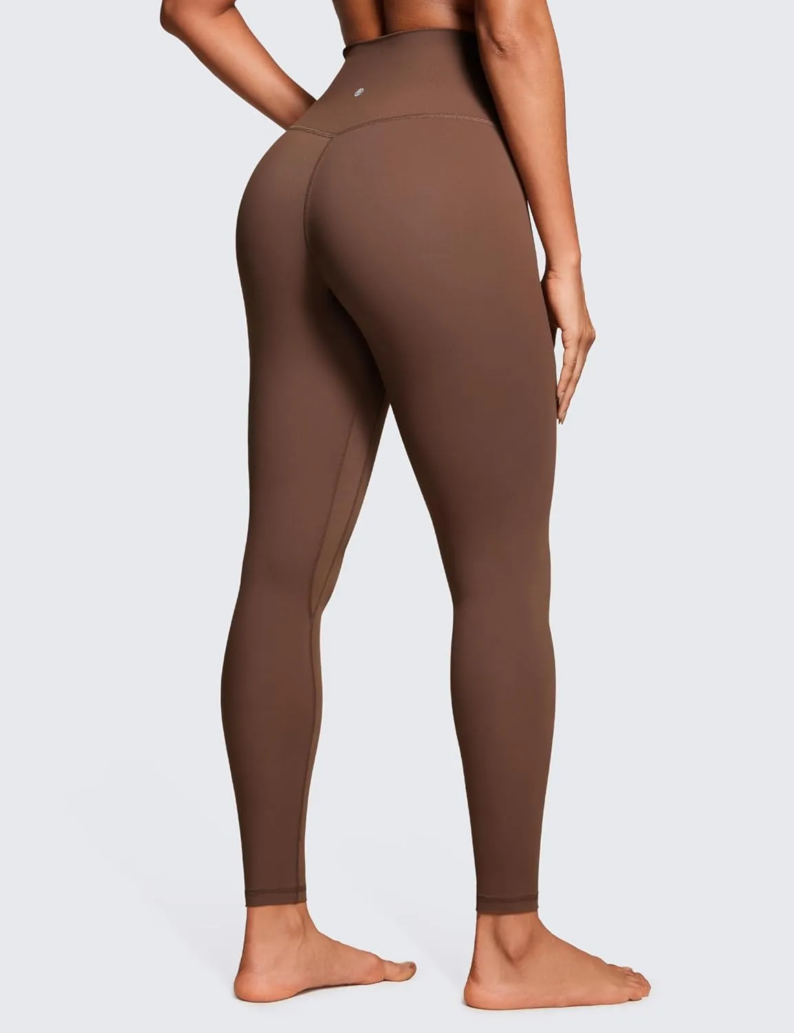 CRZ YOGA Womens Brushed Naked Feeling Workout Leggings 28"- High Waisted Gym Compression Tummy Control Yoga Pants