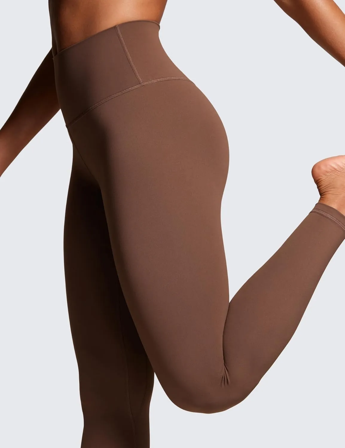 CRZ YOGA Womens Brushed Naked Feeling Workout Leggings 28"- High Waisted Gym Compression Tummy Control Yoga Pants