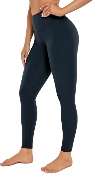CRZ YOGA Womens Brushed Naked Feeling Workout Leggings 28"- High Waisted Gym Compression Tummy Control Yoga Pants