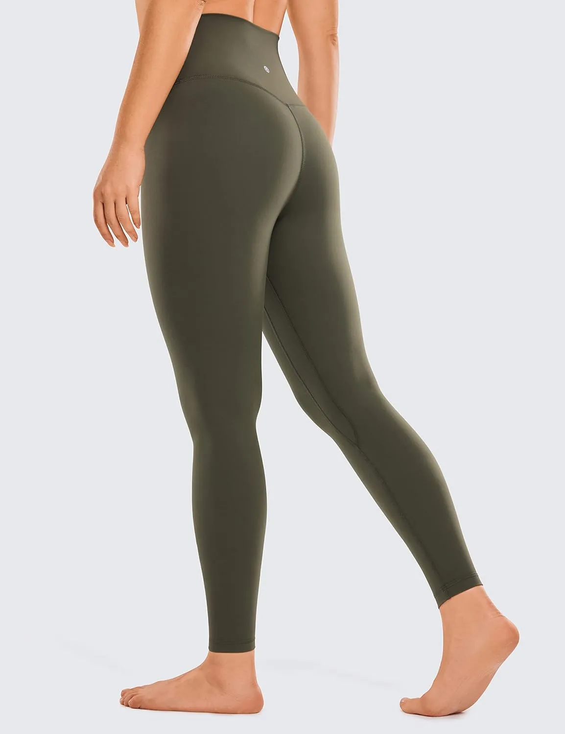 CRZ YOGA Womens Brushed Naked Feeling Workout Leggings 28"- High Waisted Gym Compression Tummy Control Yoga Pants