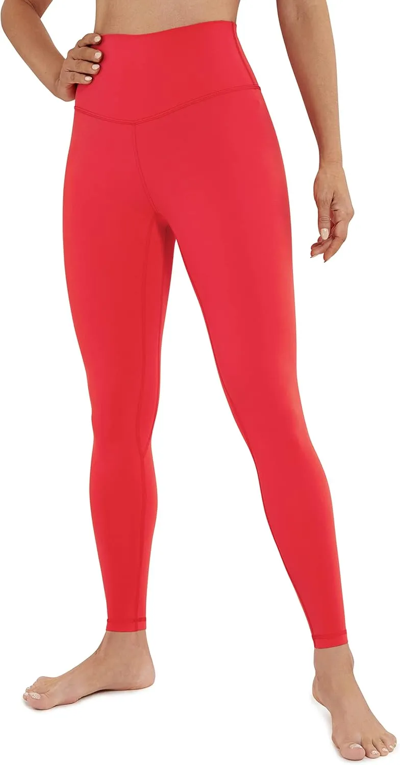 CRZ YOGA Womens Brushed Naked Feeling Workout Leggings 28"- High Waisted Gym Compression Tummy Control Yoga Pants
