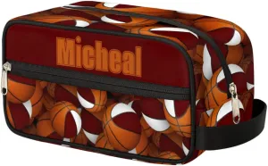 Custom Basketball(5) Makeup Bag Travel Toiletry Bag for Women, Kids Toiletry Bag Cosmetic Waterproof Small Easy-carry