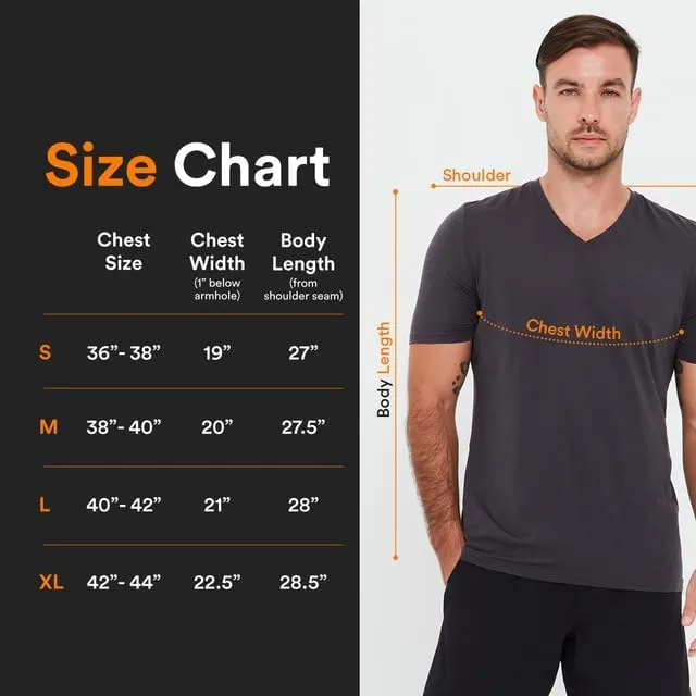 Essential T Shirts for Men - Performance Fabric, Wrinkle Resistant & Breathable