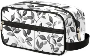 Floral Black Makeup Bag Travel Toiletry Bag for Woman, Girls Kids Toiletry Bag Cosmetic Waterproof Small Easy-carry