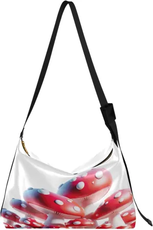 GAIGEO Raccoon Looks up at the Camera Adjustable Crossbody Bag, Vegan Leather Crossbody Bag, Travel Shoulder Bag for Men