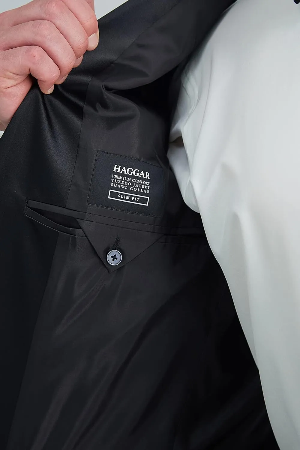 Haggar Men's Premium Comfort Tuxedo Dinner Jacket - Slim and Tailored Fits