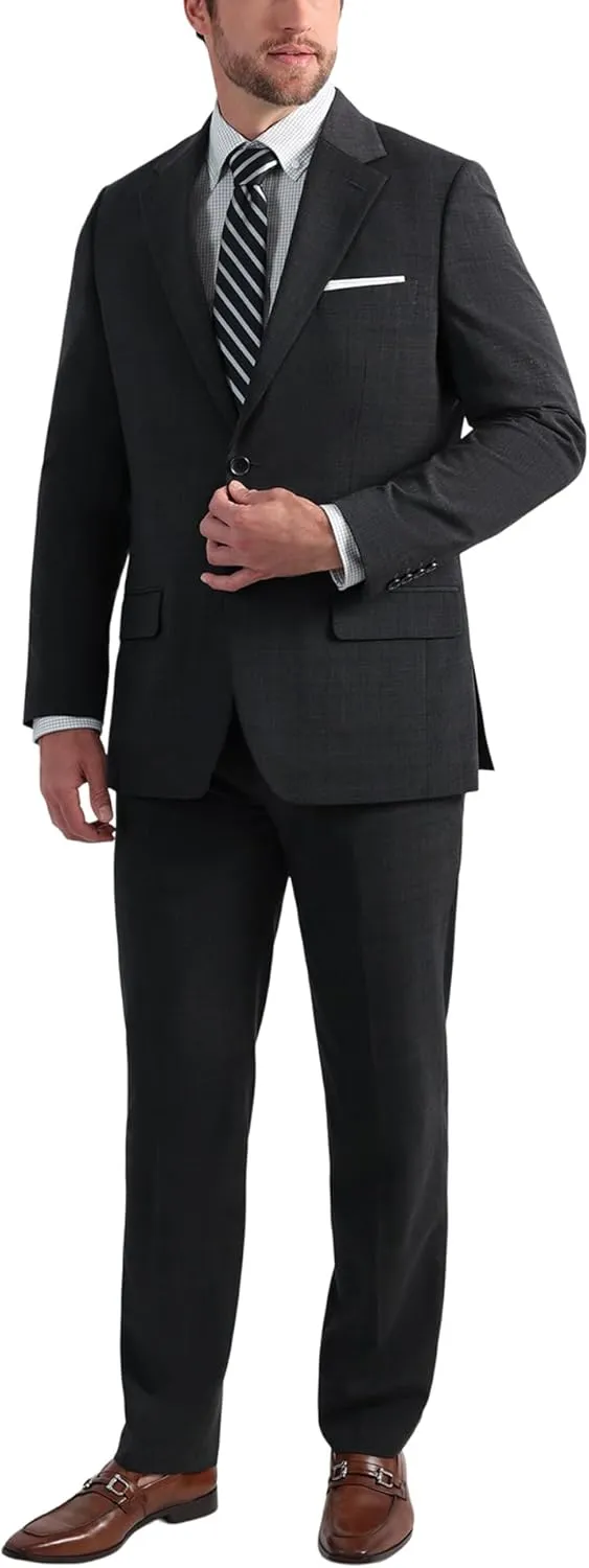 Hagger Men's JMH Premium Wool Tailored Fit Flat Front Suit Separates Pant