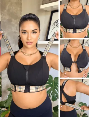 HIGH IMPACT BRA - LUXE SERIES - TARTAN