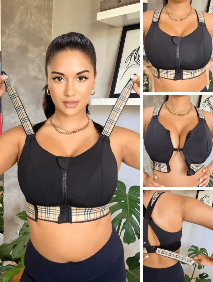 HIGH IMPACT BRA - LUXE SERIES - TARTAN