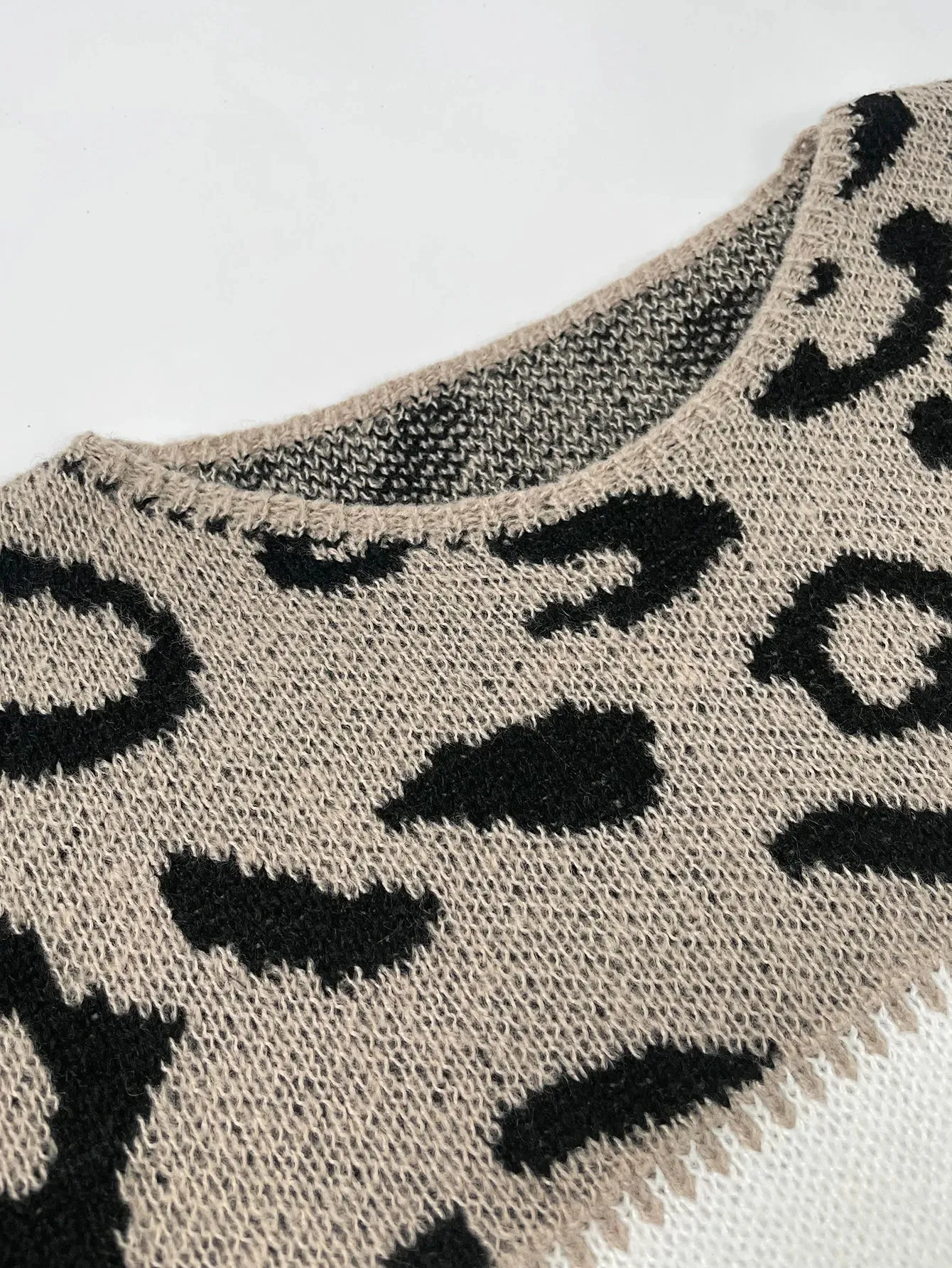 Ivy Leopard Accent Sweater
