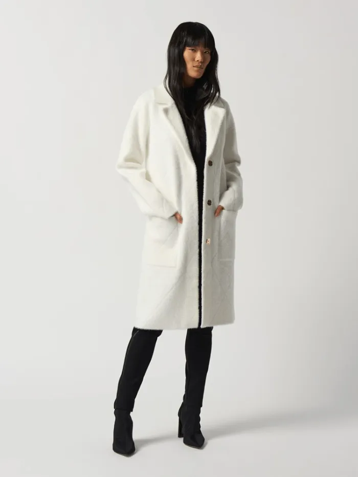 Joseph Ribkoff Vanilla Notched Collar Coat 233951 1761