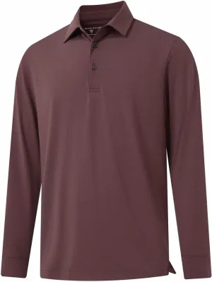 M MAELREG Golf Shirts for Men Dry Fit Performance Moisture Wicking Casual Heather Collared Long Sleeve Polo Shirts for Men