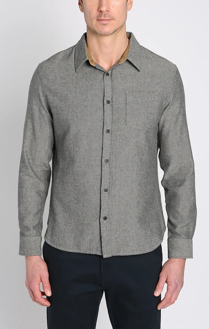 Manor Brushed Twill Flannel Shirt