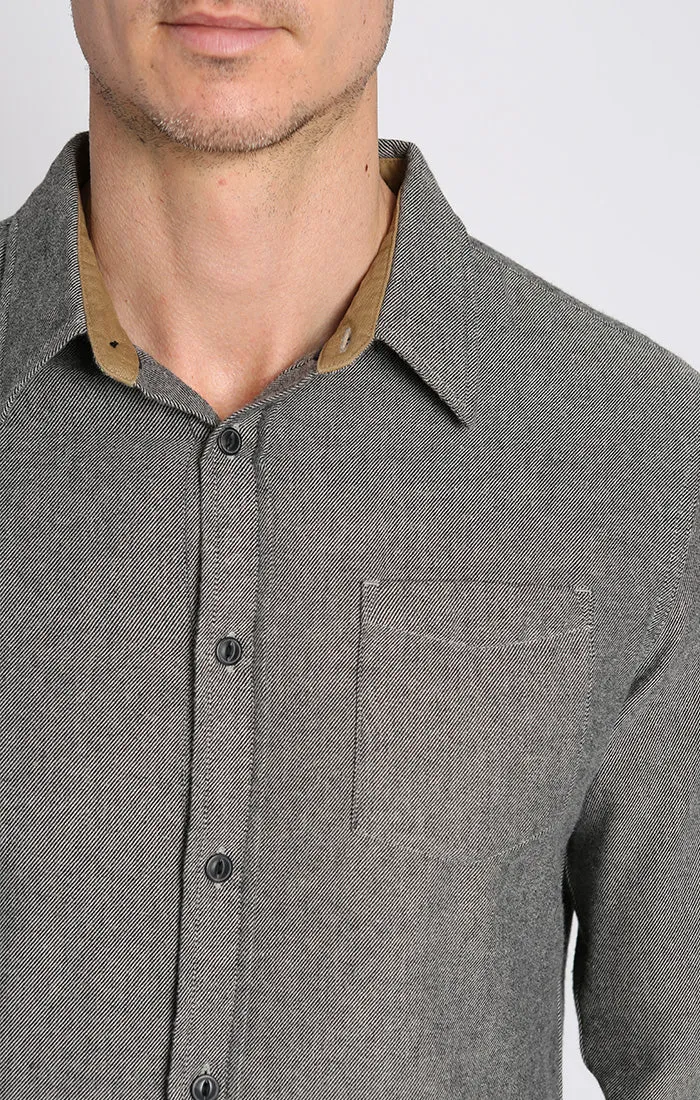Manor Brushed Twill Flannel Shirt