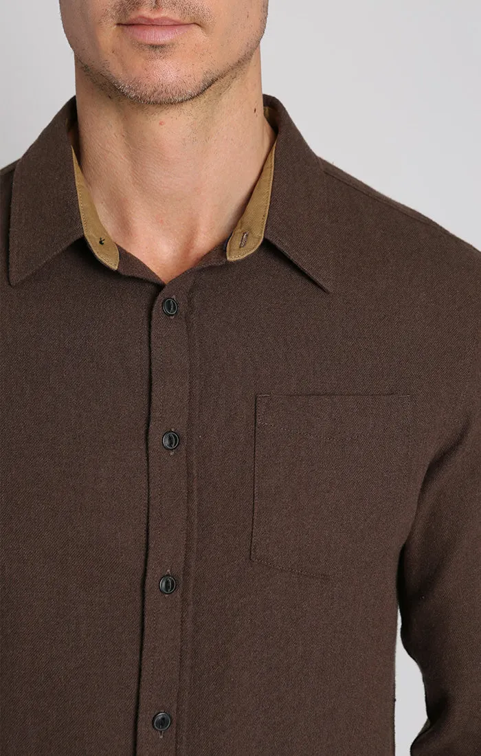Manor Brushed Twill Flannel Shirt