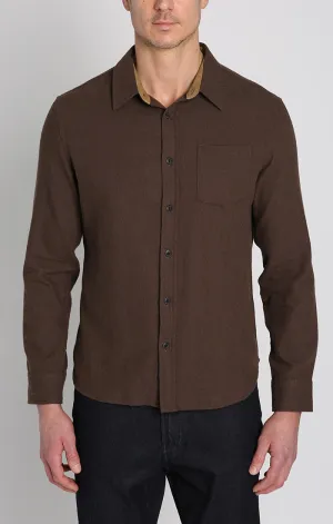 Manor Brushed Twill Flannel Shirt