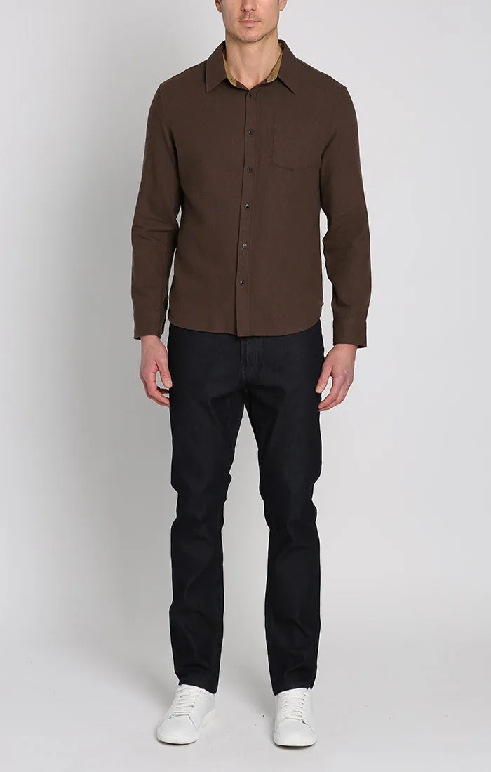 Manor Brushed Twill Flannel Shirt