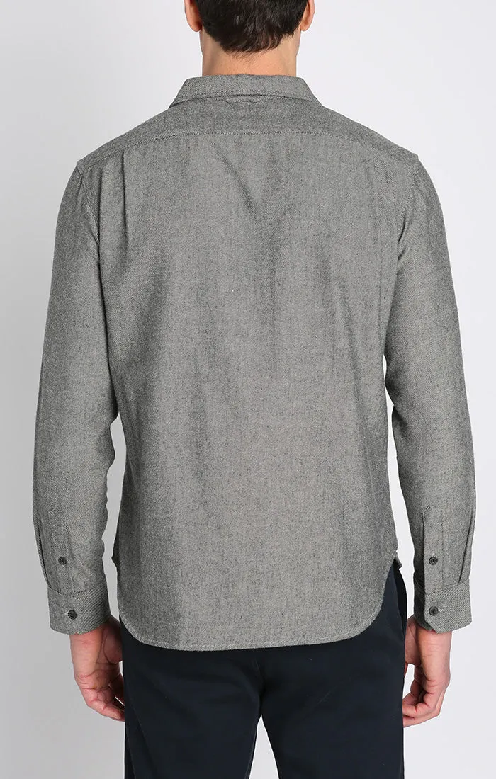 Manor Brushed Twill Flannel Shirt