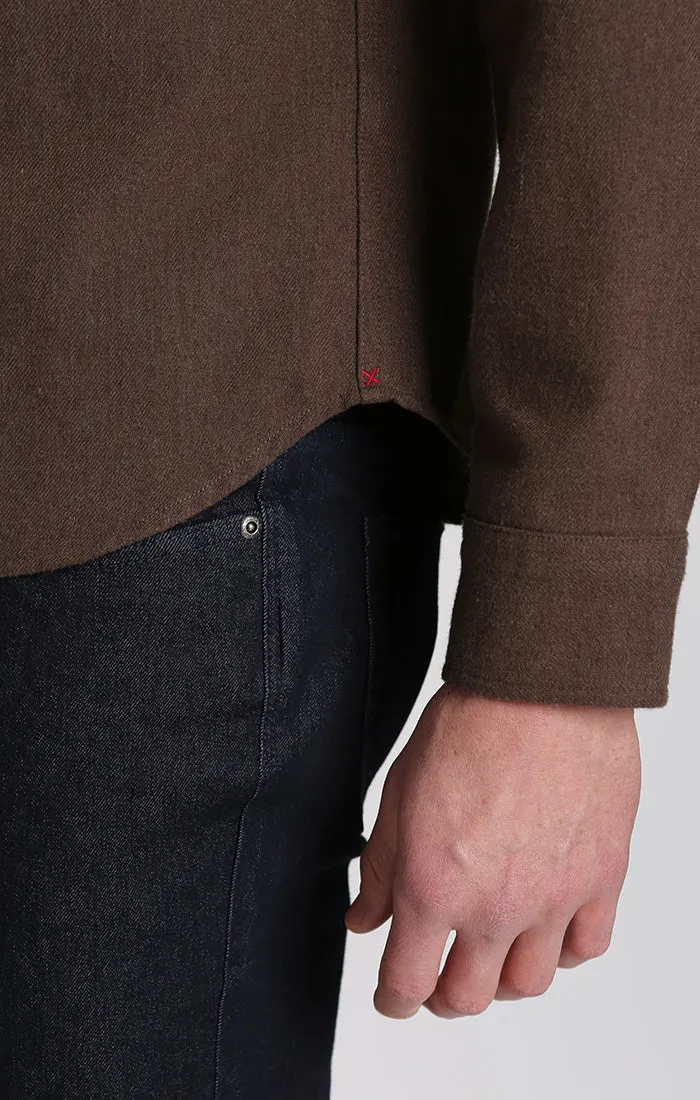 Manor Brushed Twill Flannel Shirt