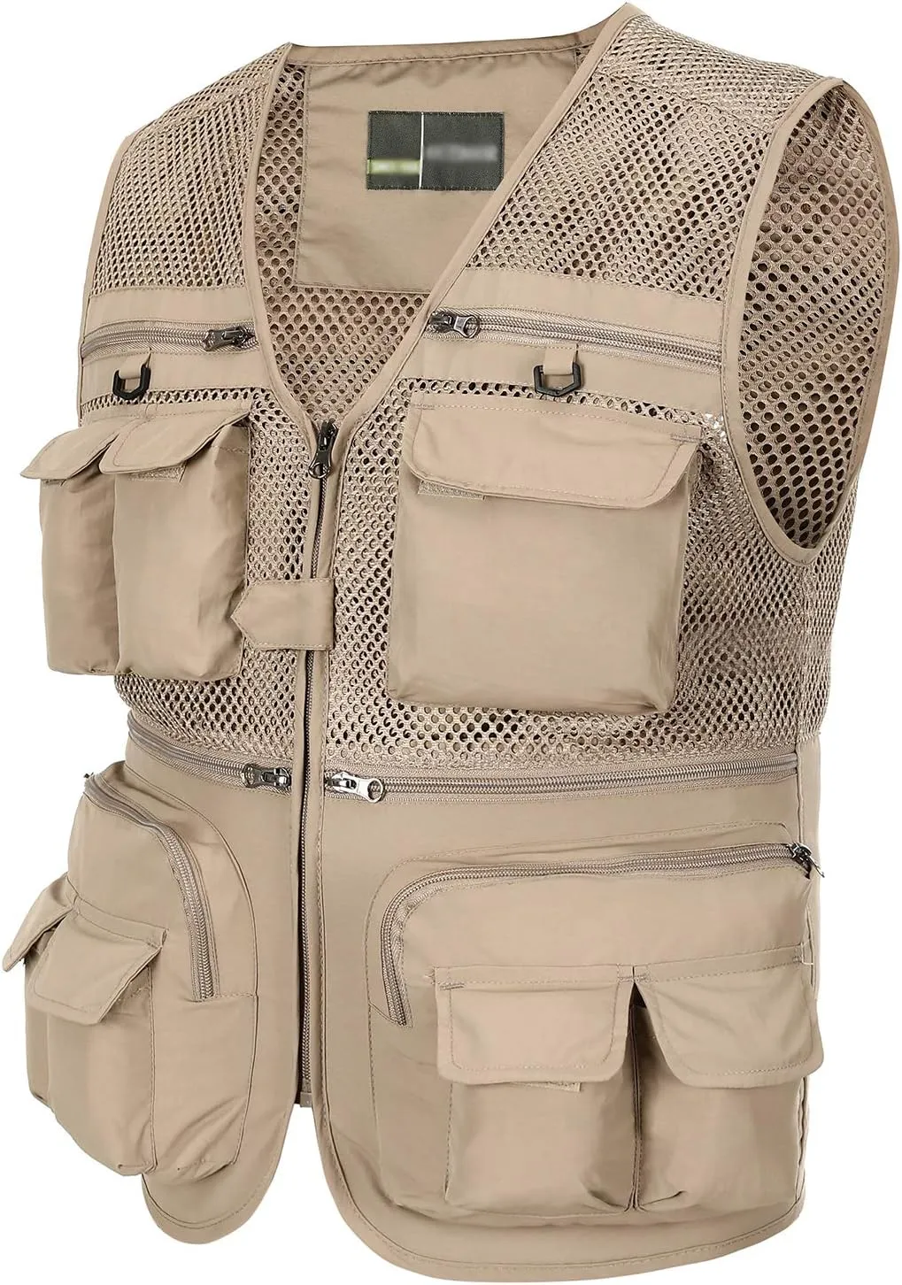 Mens Outdoor Fishing Vest Safari Travel Photography Vests Jacket Multi Pocket