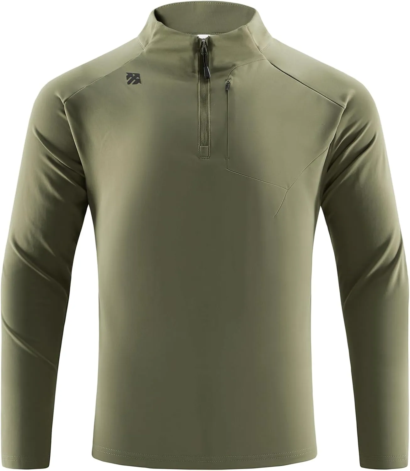 Mens Quarter Zip Pullover Lightweight Moisture Wicking Quick Dry Hiking Workout Running Golf Shirts for Men