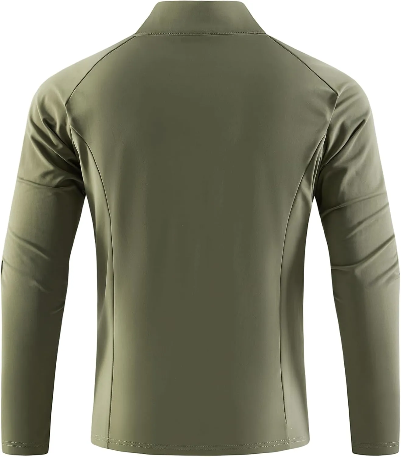 Mens Quarter Zip Pullover Lightweight Moisture Wicking Quick Dry Hiking Workout Running Golf Shirts for Men