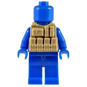 Minifig Tan Tactical Vest 3