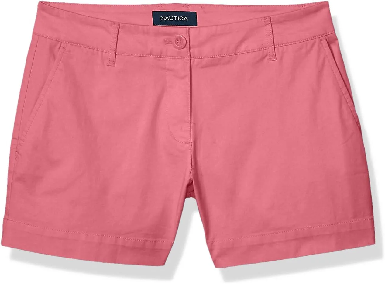 Nautica Women's Comfort Tailored Stretch Cotton Solid and Novelty Short