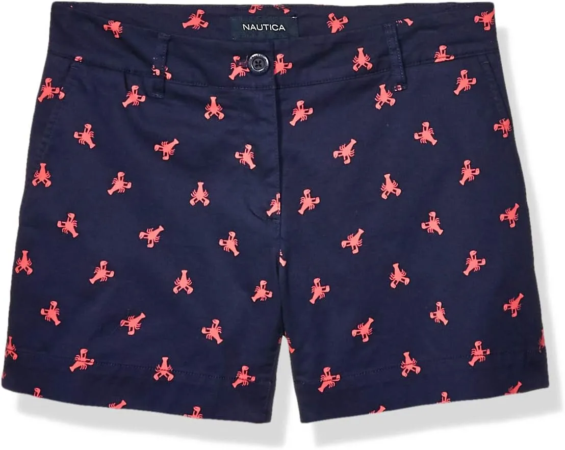 Nautica Women's Comfort Tailored Stretch Cotton Solid and Novelty Short