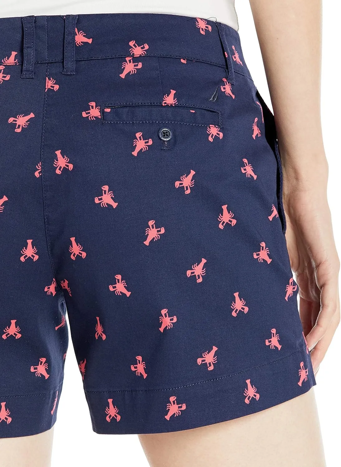 Nautica Women's Comfort Tailored Stretch Cotton Solid and Novelty Short