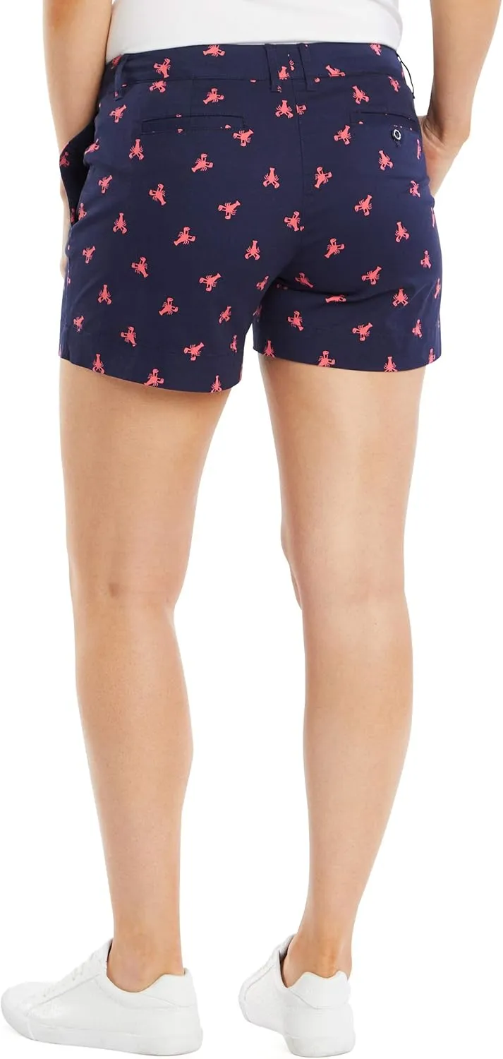 Nautica Women's Comfort Tailored Stretch Cotton Solid and Novelty Short