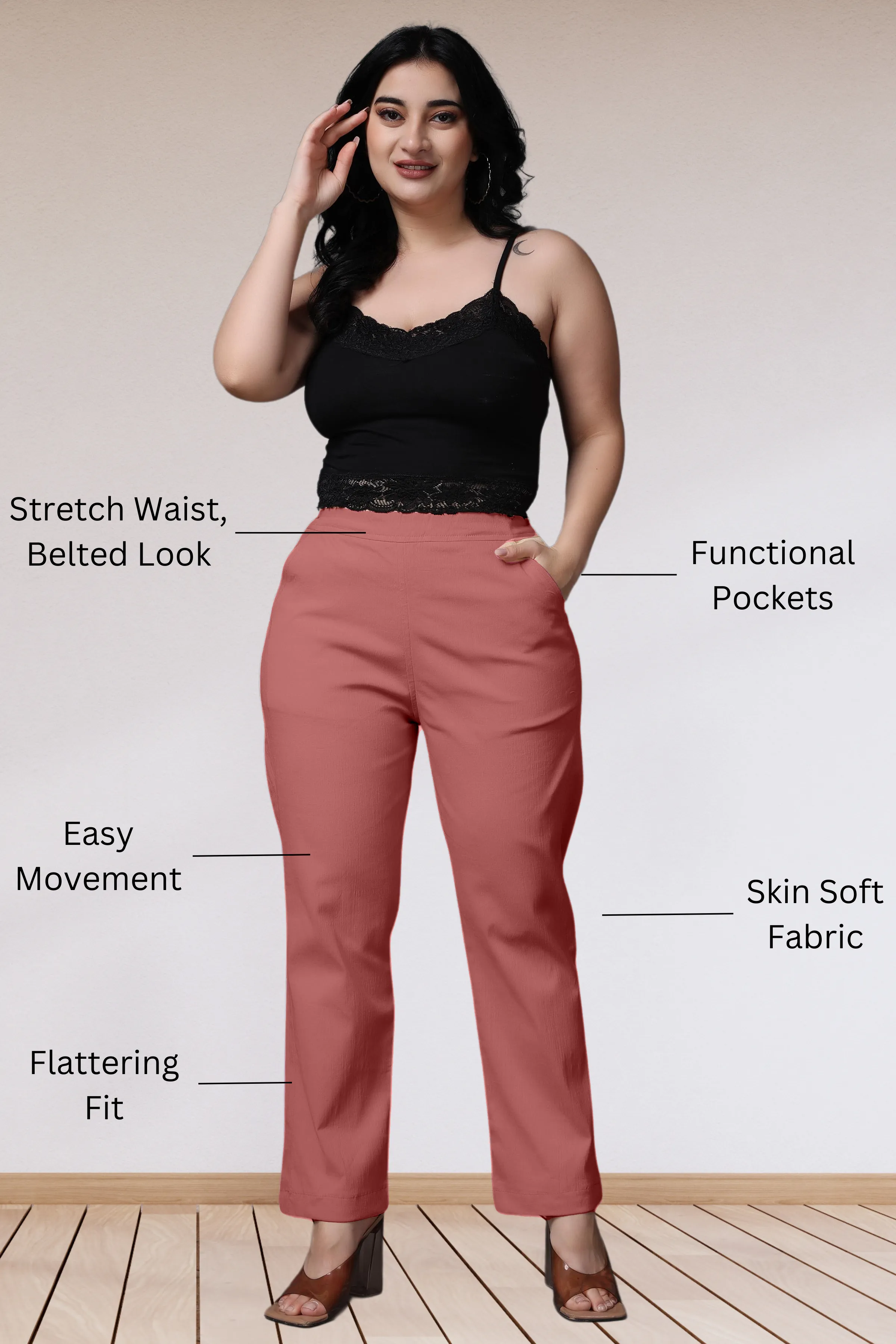 Onion Lycra Slub Pants