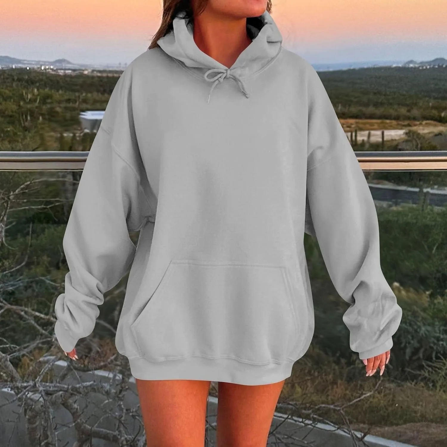 Oversized Hoodies for Women 2024 Christmas Cute Winter Long Sleeve Pullover Casual Comfy Loose Sweatshirt with Pocket