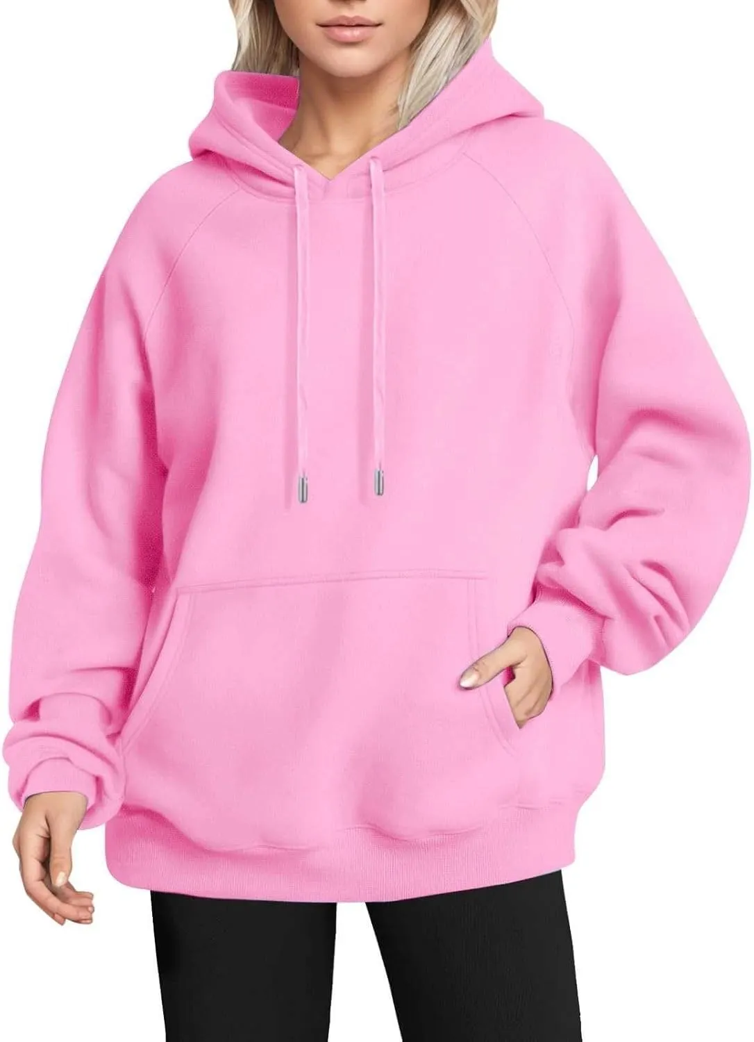 Oversized Hoodies for Women Comfy Fleece Pullover Sweaters Drawstring Sweatshirt with Pocket Y2k Hoodie Fall Outfits