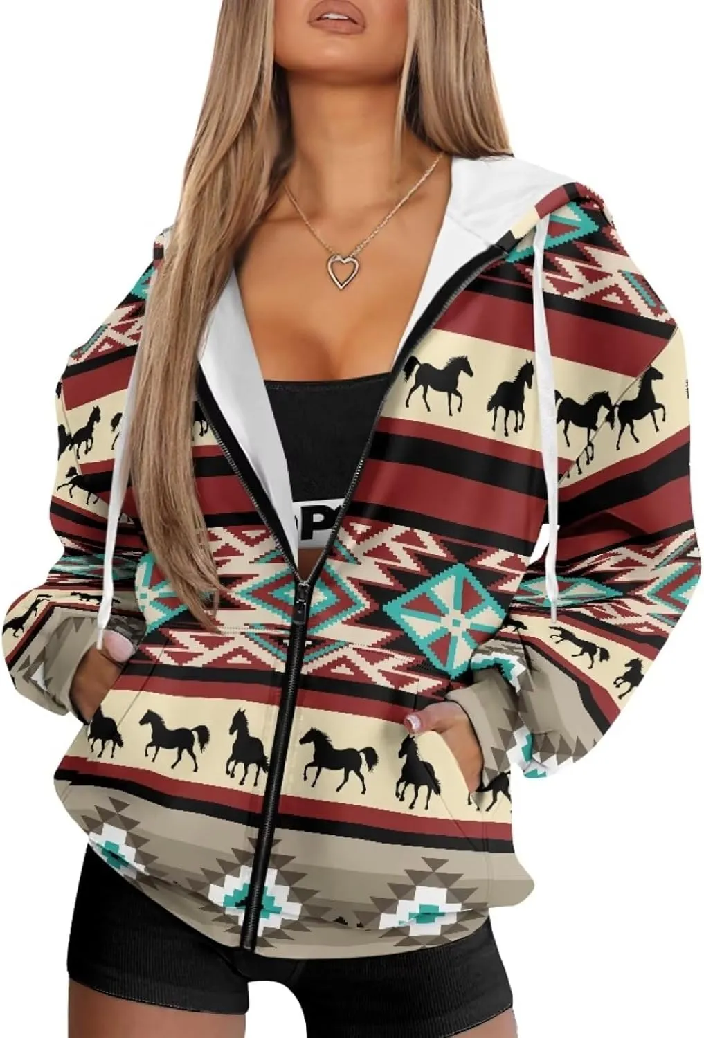 Oversized Hoodies for Women Zip-Up Front Hooded Sweatshirt Comfy Sweater Fall Clothes Activewear Jacket, XS-XL
