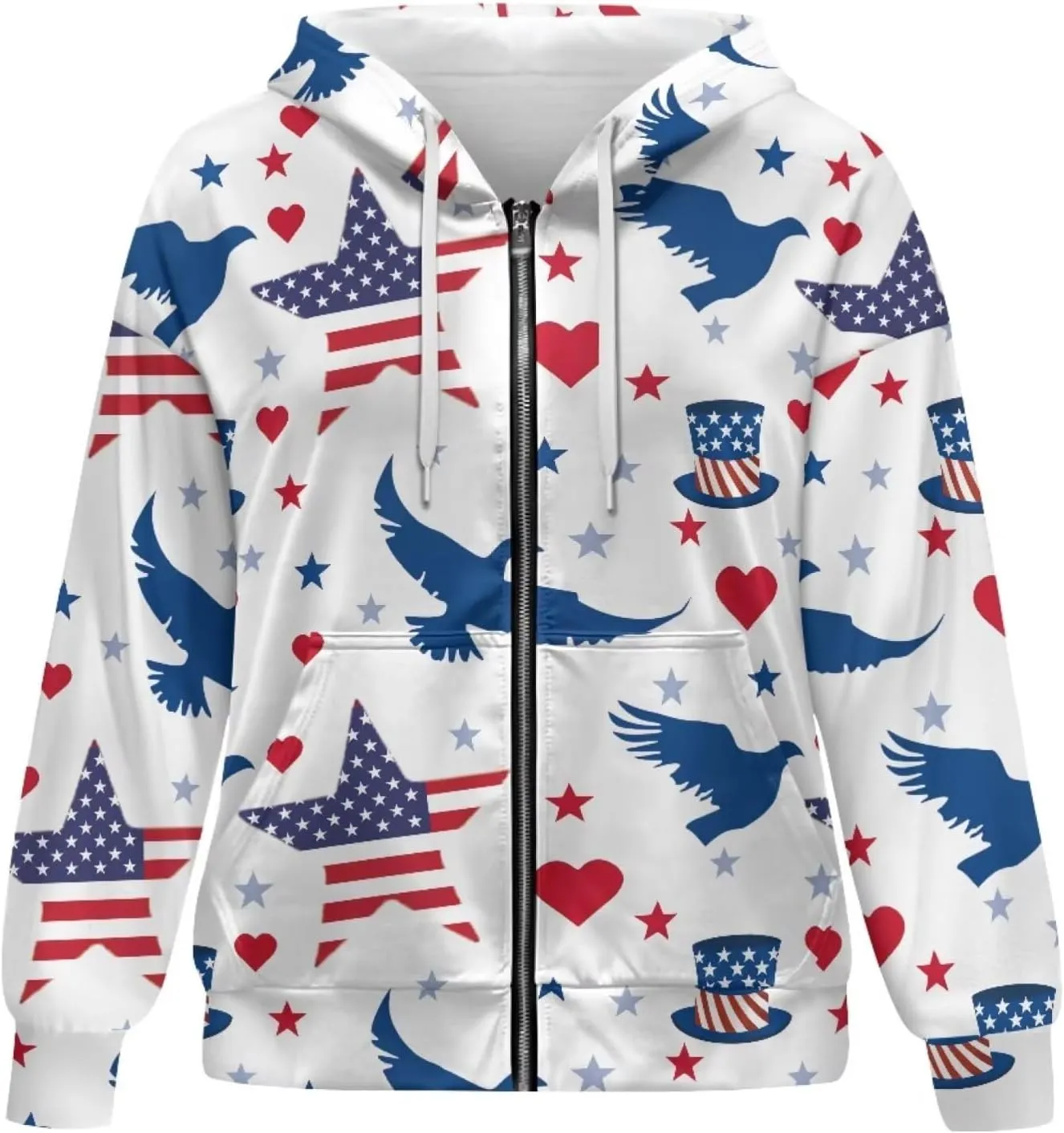 Oversized Hoodies for Women Zip-Up Front Hooded Sweatshirt Comfy Sweater Fall Clothes Activewear Jacket, XS-XL