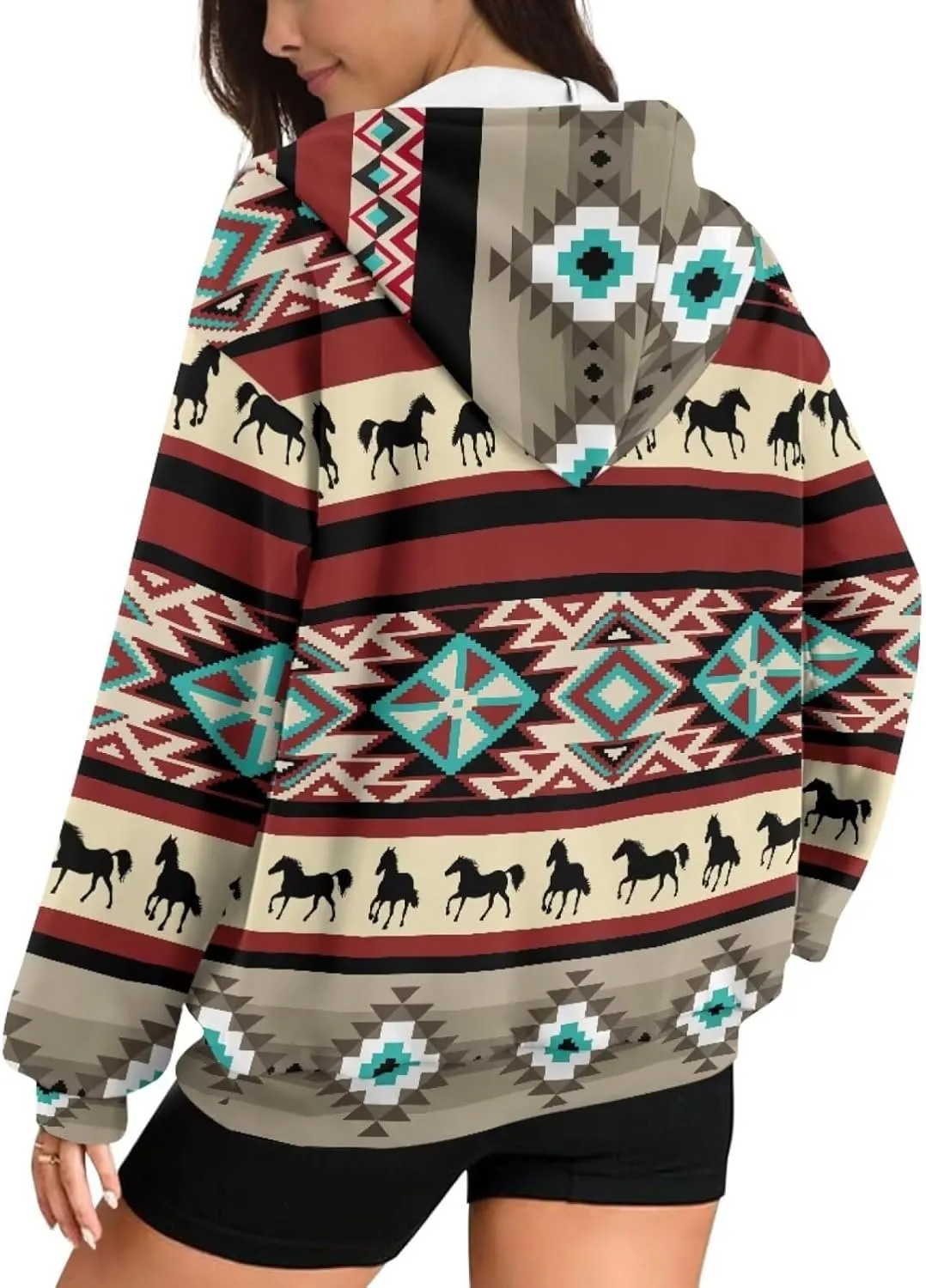 Oversized Hoodies for Women Zip-Up Front Hooded Sweatshirt Comfy Sweater Fall Clothes Activewear Jacket, XS-XL