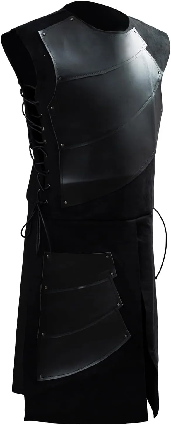 Pexlaxy Men's Medieval Sleeveless Waistcoats Costume Renaissance Victorian Waistcoats Vests
